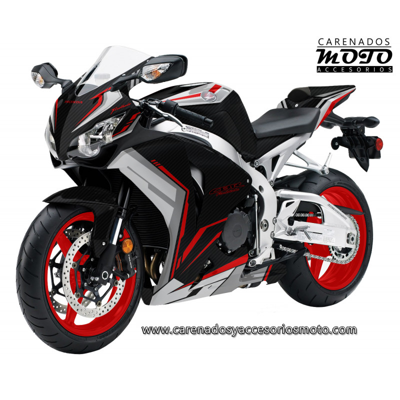 Honda CBR 1000RR 2008-2011 efecto carbono